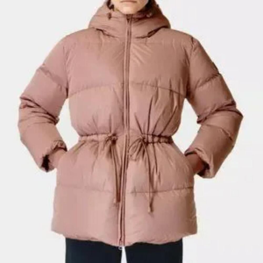 Sweaty-betty Men's Pink and Brown Coat